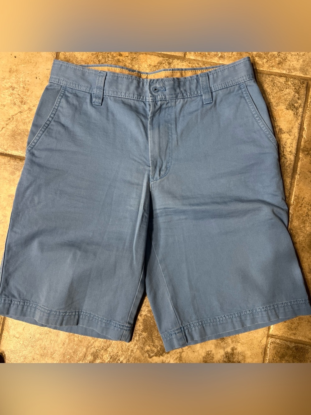 Men's Blue Classic Cotton IZOD Shorts 30